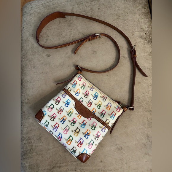 Dooney & Bourke Handbags - Dooney & Bourke Signature Rainbow Crossbody 1975 Print